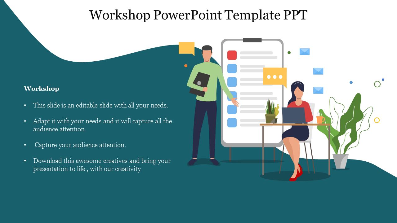 Amazing Workshop PowerPoint Template PPT Slide Design